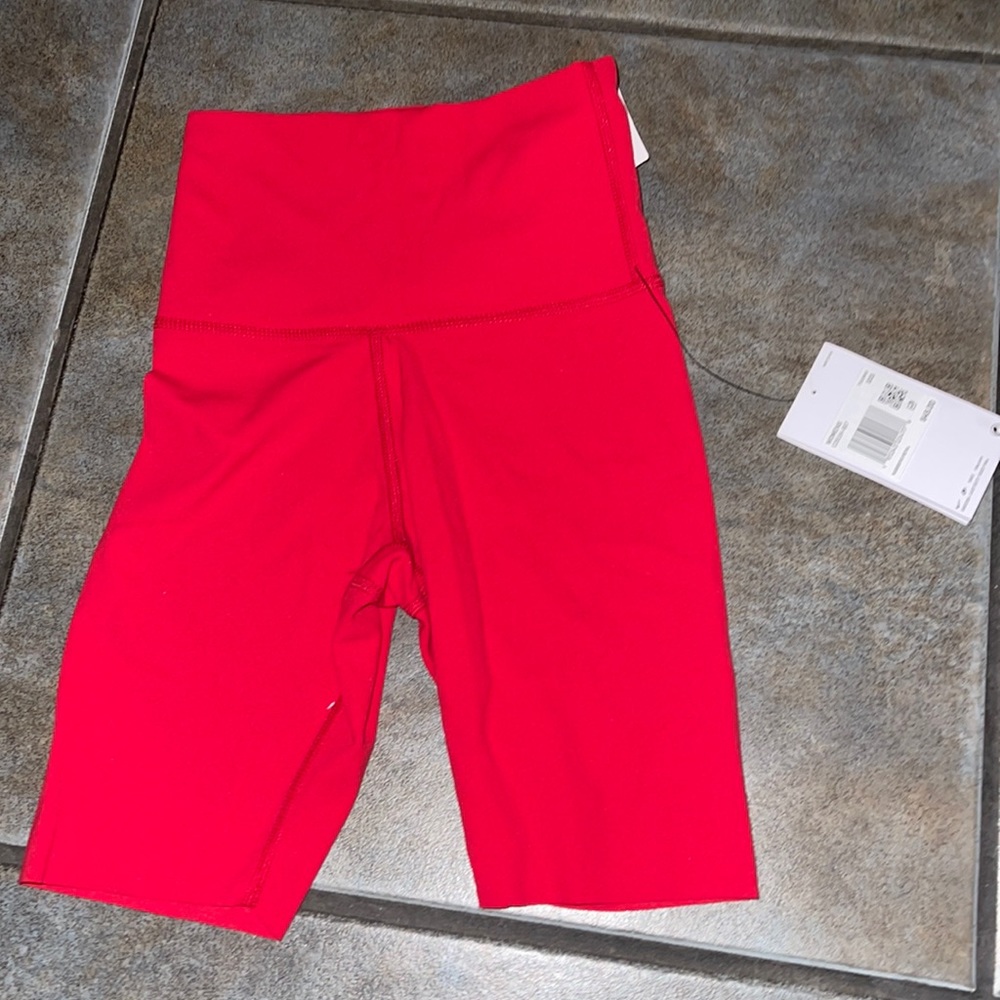 Red Nike Biker shorts